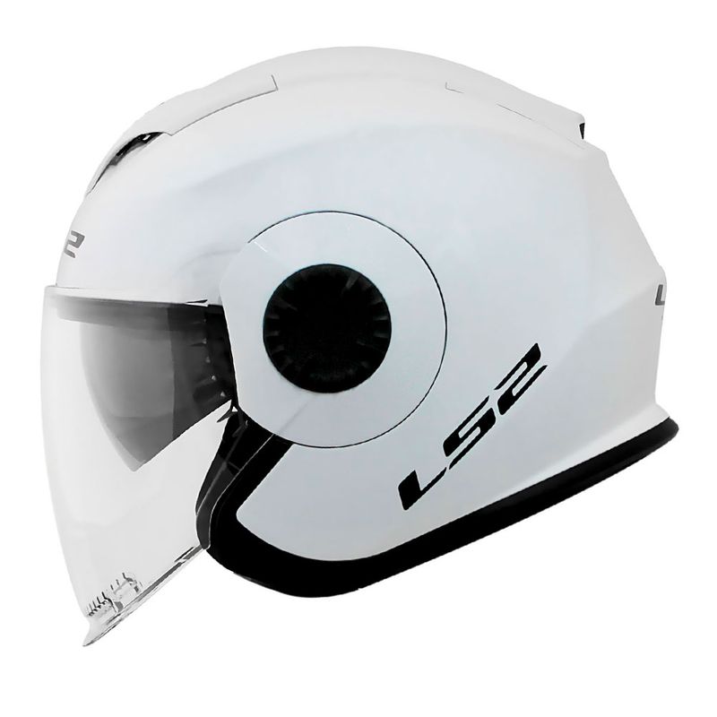 CAPACETE LS2 VERSO MONOCOLOR BRANCO