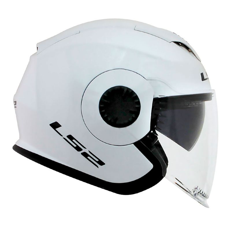 CAPACETE LS2 VERSO MONOCOLOR BRANCO