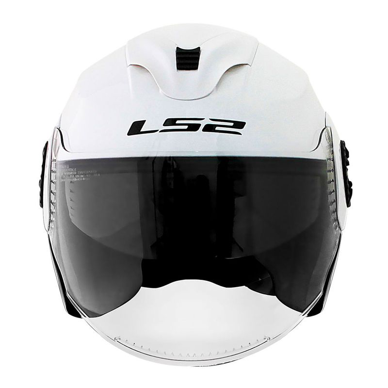 CAPACETE LS2 VERSO MONOCOLOR BRANCO