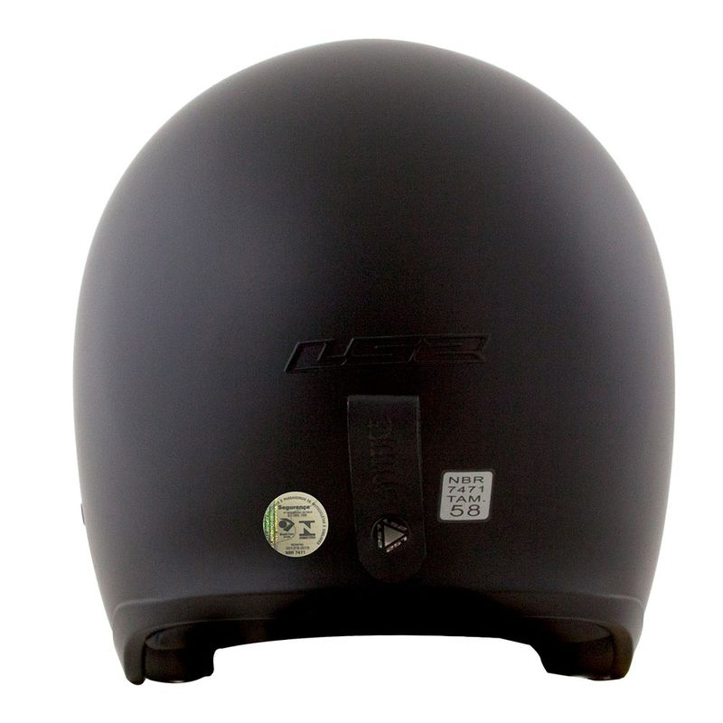 CAPACETE LS2 SPITFIRE MONOCOLOR PRETO FOSCO