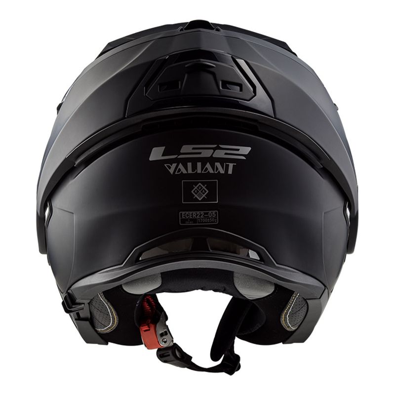 CAPACETE LS2 VALIANT MONOCOLOR PRETO FOSCO