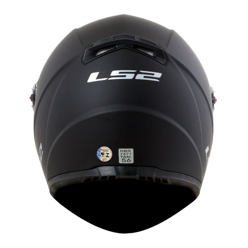 CAPACETE LS2 CLASSIC MONOCOLOR PRETO FOSCO