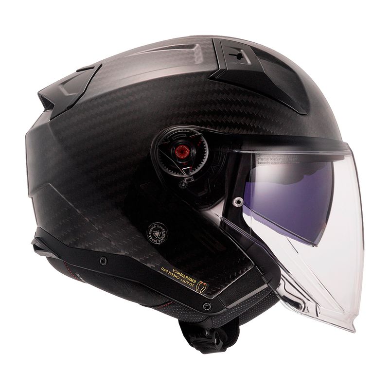 CAPACETE LS2 INFINITY II C SOLID CARBON