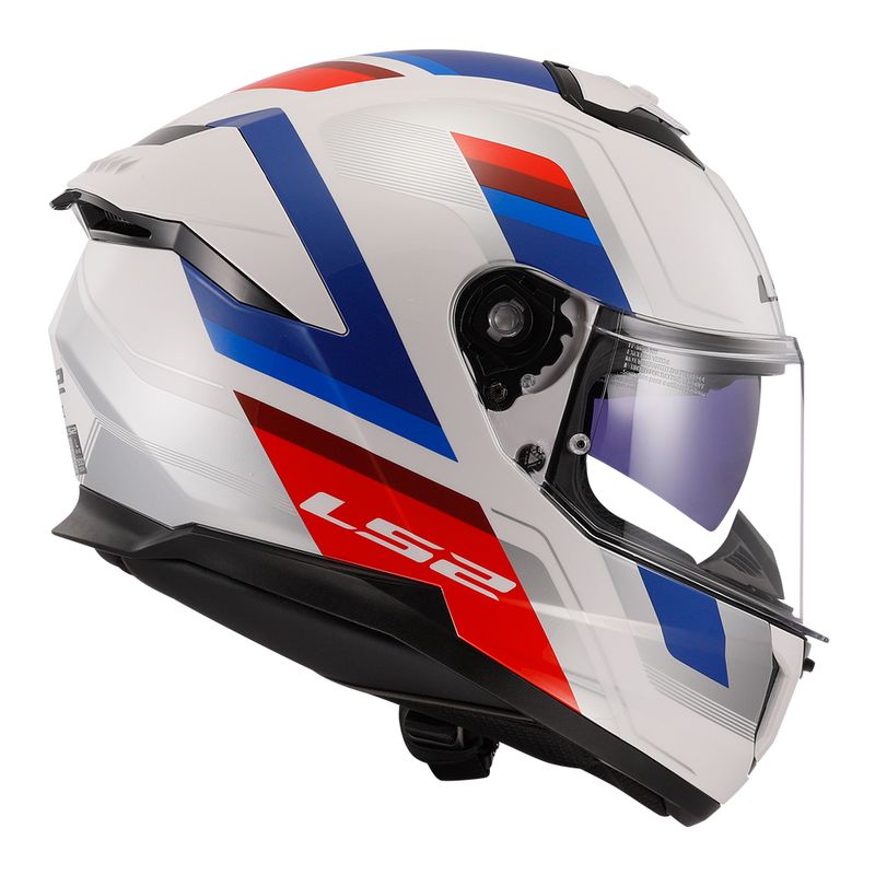 CAPACETE LS2 STREAM II VINTAGE AZUL/VERMELHO