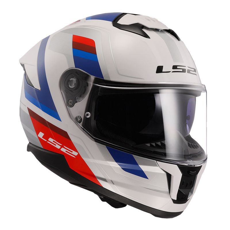 CAPACETE LS2 STREAM II VINTAGE AZUL/VERMELHO