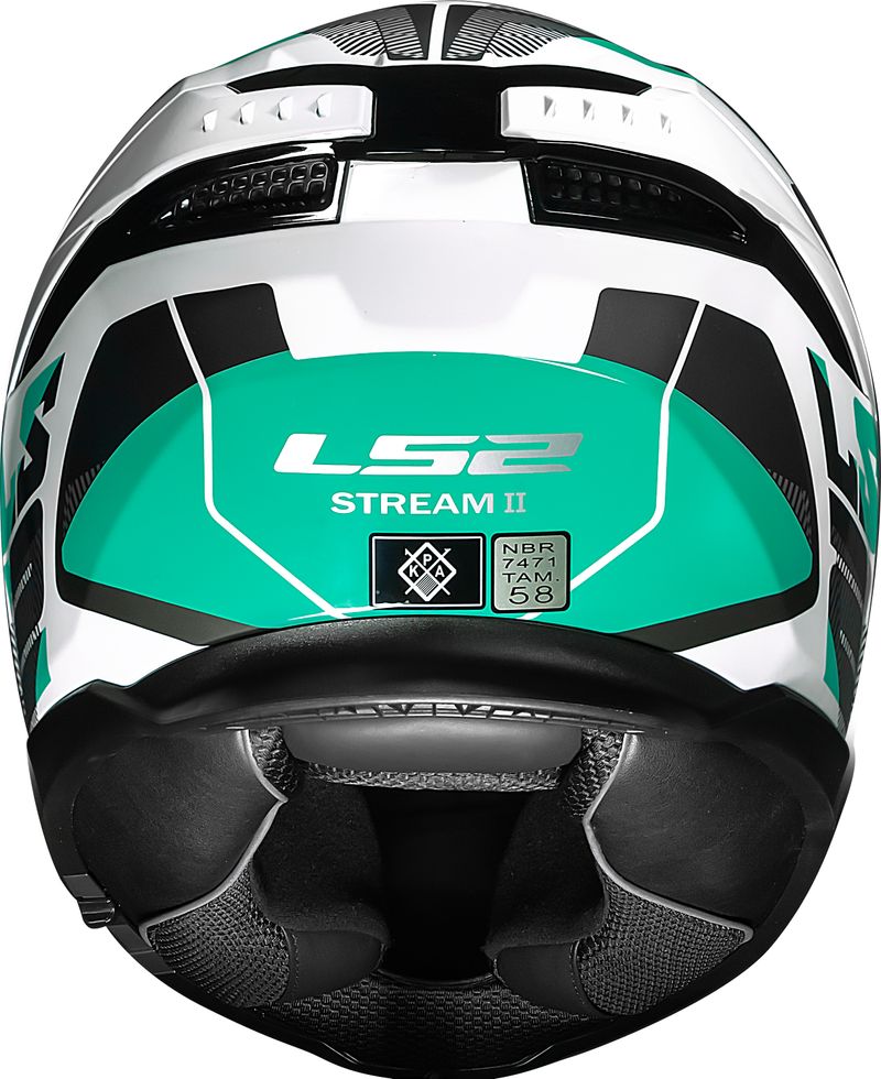 CAPACETE LS2 STREAM II ROAD BRANCO/VERDE