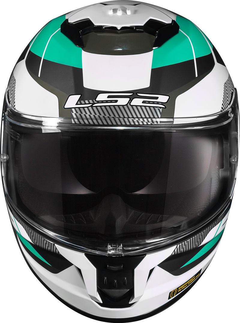 CAPACETE LS2 STREAM II ROAD BRANCO/VERDE